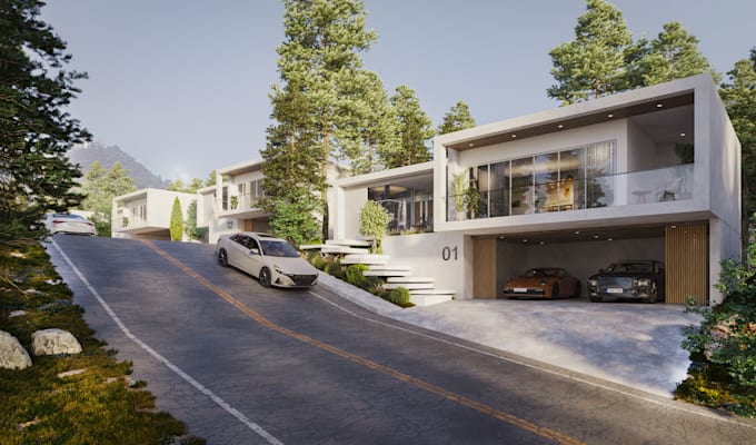 do exterior rendering,architecture rendering,exterior design