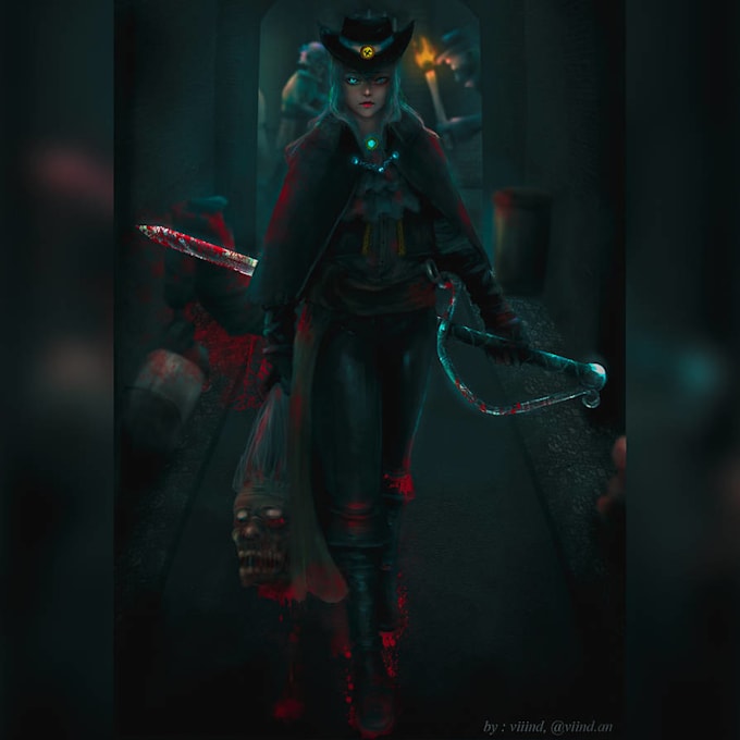 do character semi realism illustration for any project