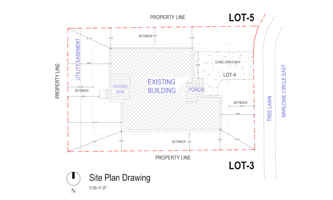 Draft autocad site plan and plot layout drawing for permit by Sorna06 ...