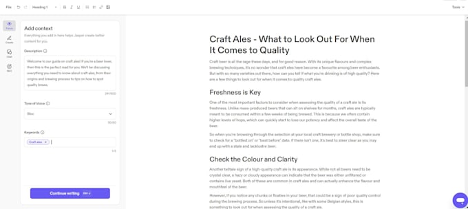 write surfer SEO optimized articles with jasper ai or jarvis