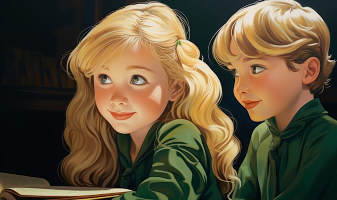 make creative children book illustrations using midjoureny