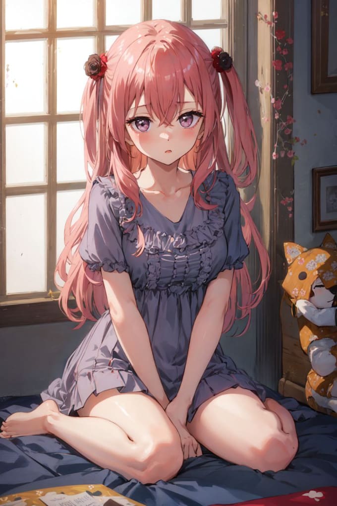 Draw anime art with girl, nsfw, sfw using ai by Tokarafa | Fiverr
