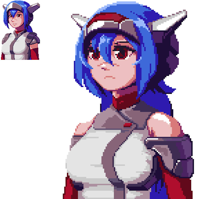 draw pixel art illustration for you