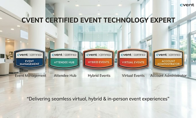 design, set up, and manage cvent registration, event app, and attendee hub