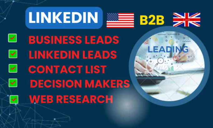 do targeted b2b lead generation, linkedin business database, email list building