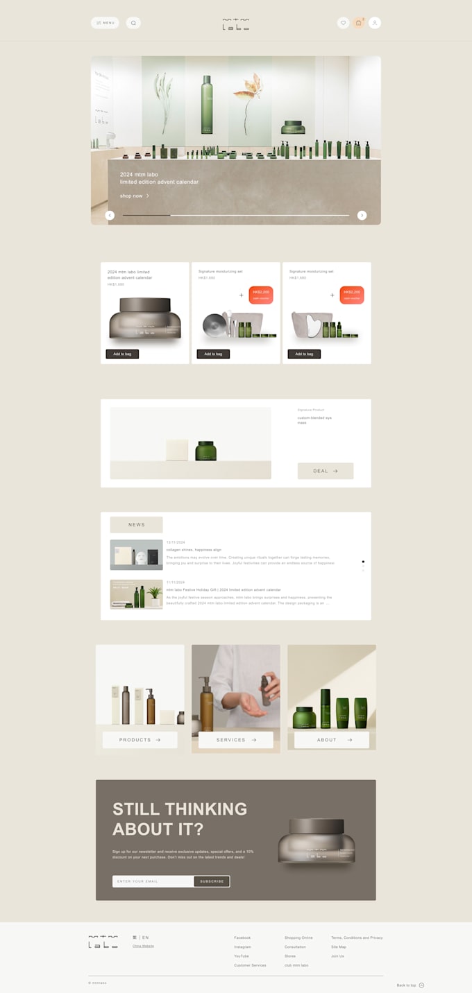 design modern landing page UI UX in figma