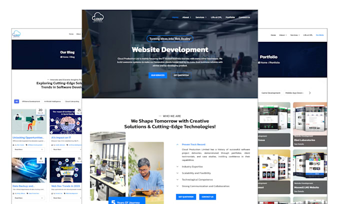 Build website using react js, next js and tailwind css by Mkmonir_dev ...