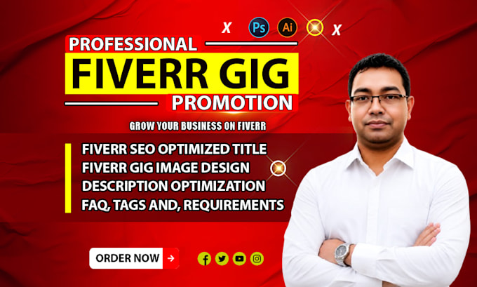 write, optimized fiverr gig description, gig SEO, profile ranking
