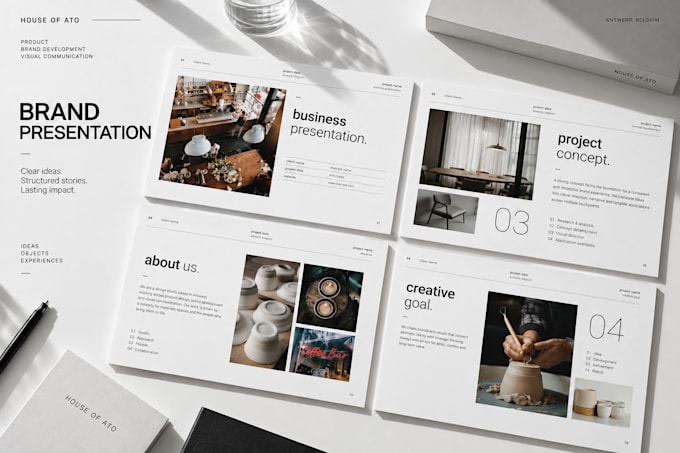 design a premium, minimalistic magazine or editorial layout in adobe indesign