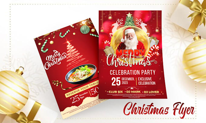 do create christmas card, posters, invitation flyer, and postcard design