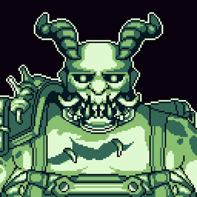 make best pixel art game boy rpg portrait, 8 bit, retro