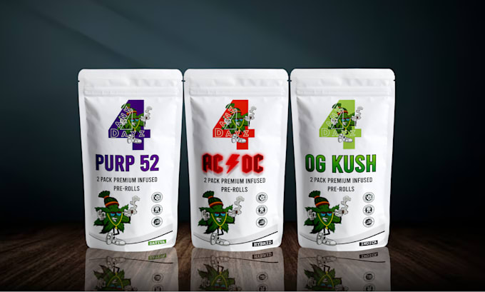 do eye catching mylar bag labels and packaging