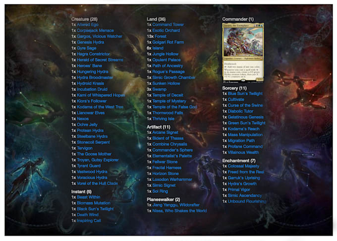 help build a commander deck using any details you give me