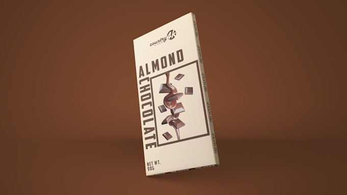 design chocolate bar package or box or wrapping