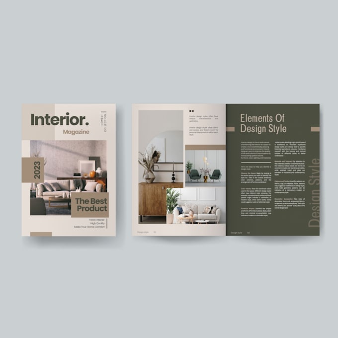 create magazine design and catalog