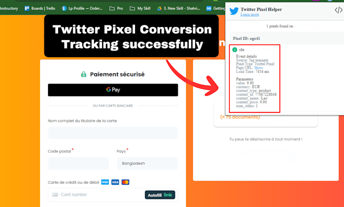 fix or setup twitter, x pixel conversion api tracking on your website