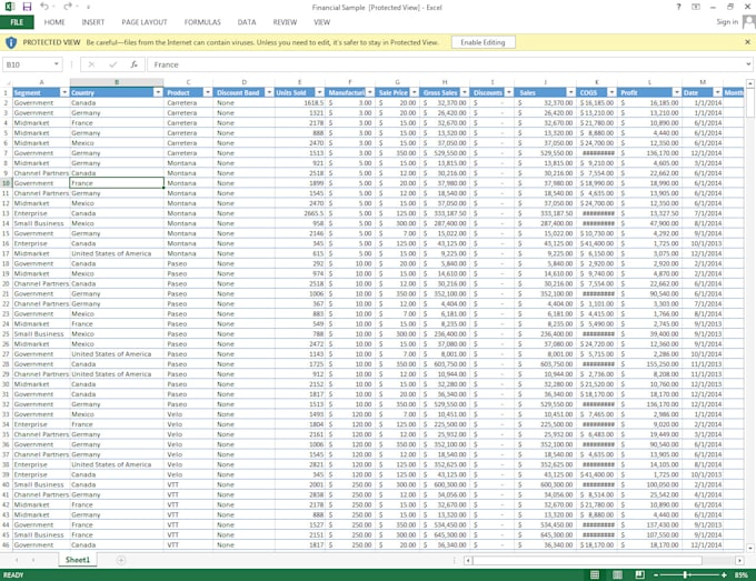 change document PDF to excel