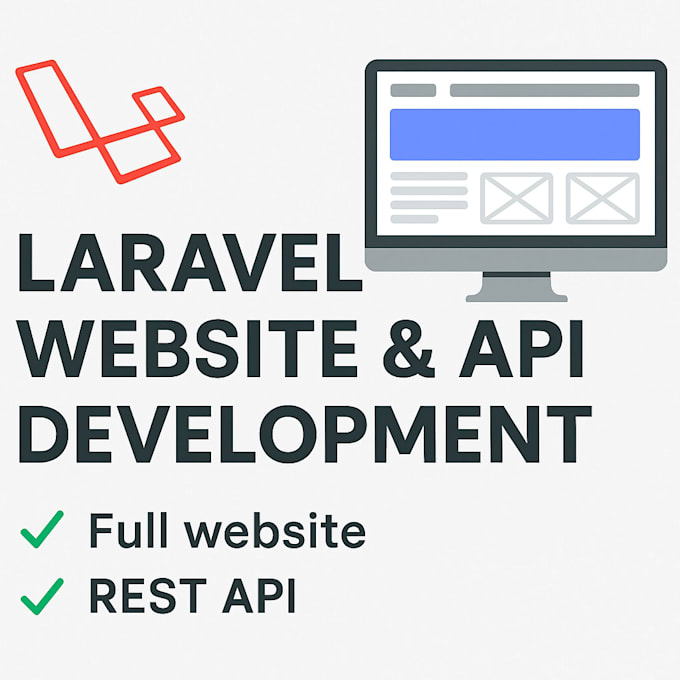 develop laravel websites and rest apis with mysql integration