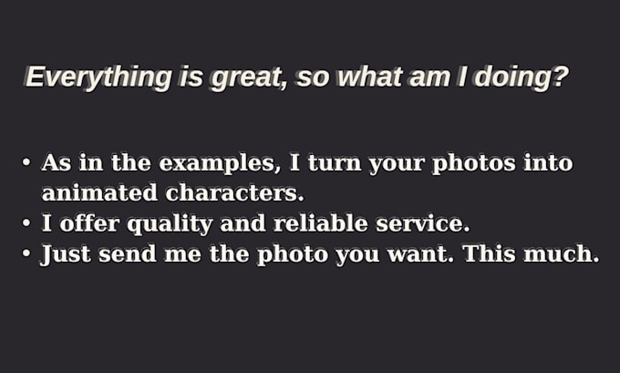 turn your photo into an animated character