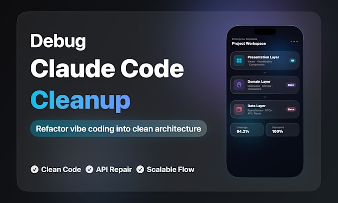 be your vibe coder, fix vibe coded app or claude coded app