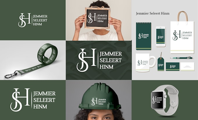 design a modern minimalist monogram and initial letters clothing brand logo