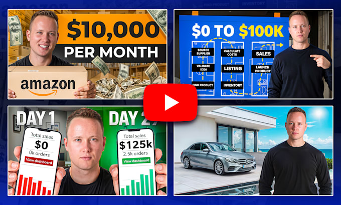 create high CTR iman gadzhi style youtube thumbnails