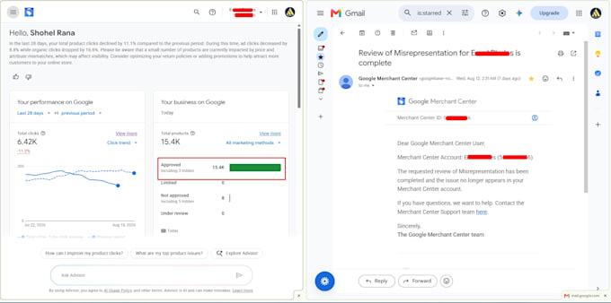 fix google merchant center suspension fix misrepresentation gmc shopping ads