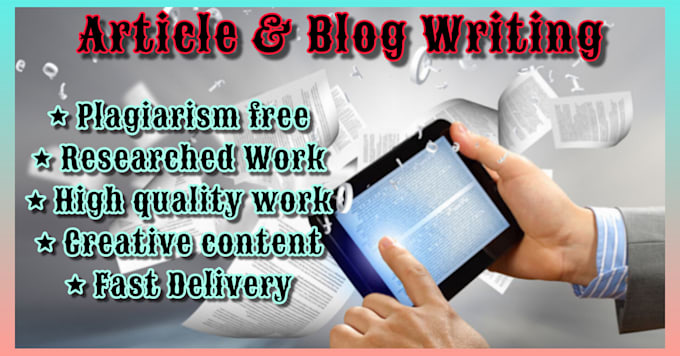 write a informative article and blog posts for you