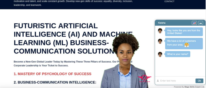 create smart ai live chat bot 2024 for website