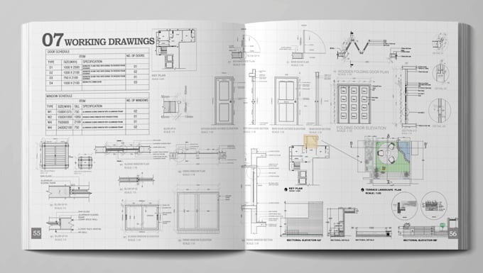 make blueprint for architectural construction drawings in autocad