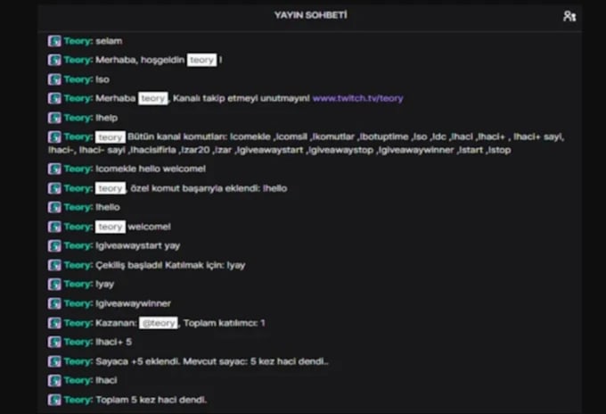 create twitch, kick custom chat bot from js