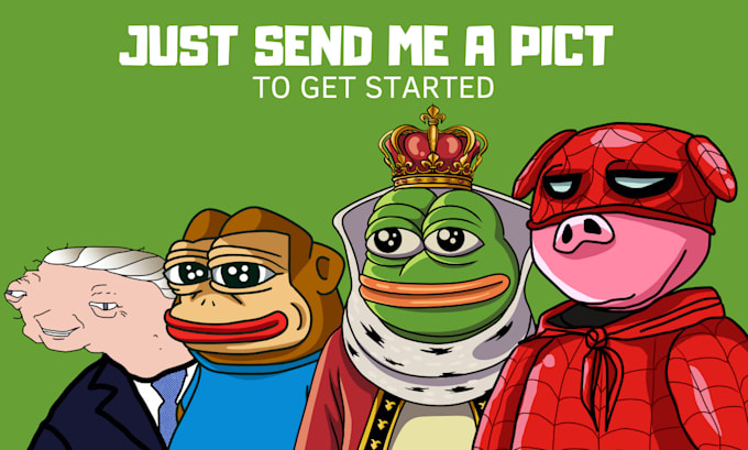draw funny cartoon, bitcoin, meme coins, silly
