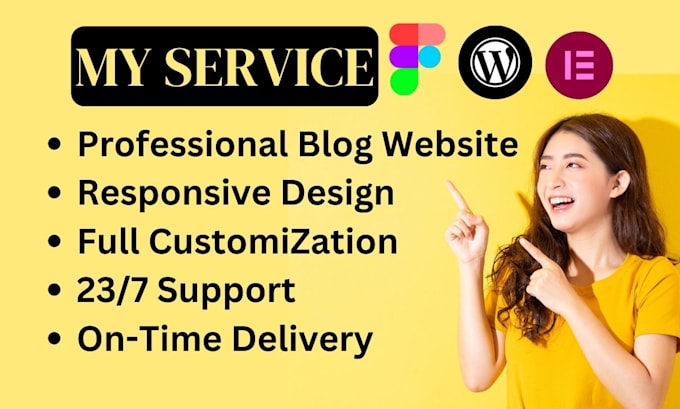 create a wordpress blogs page website design with elementor