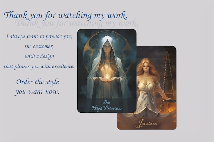 design high quality oracle and tarot cards from your idea