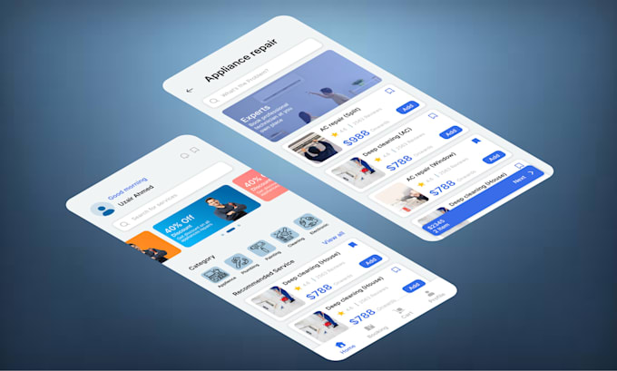 Design mobile app ui ux, app prototype in figma by Nuha_uistudio | Fiverr