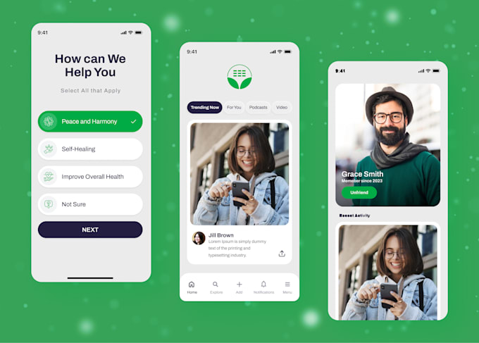 Do mobile app ui ux design ui mockup wireframe prototype ios android on ...