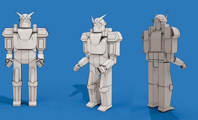 provide you low poly and detailed character 3d modeling