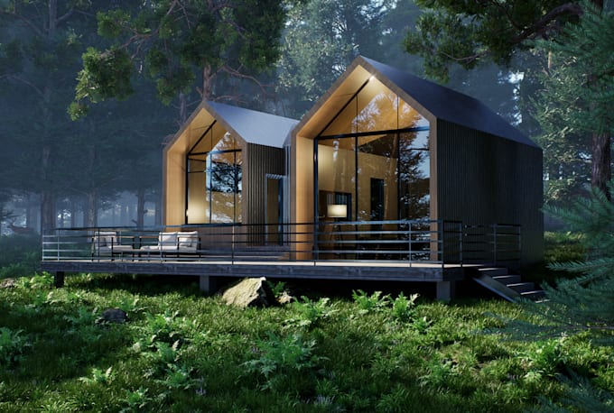 create cabin, tiny house design