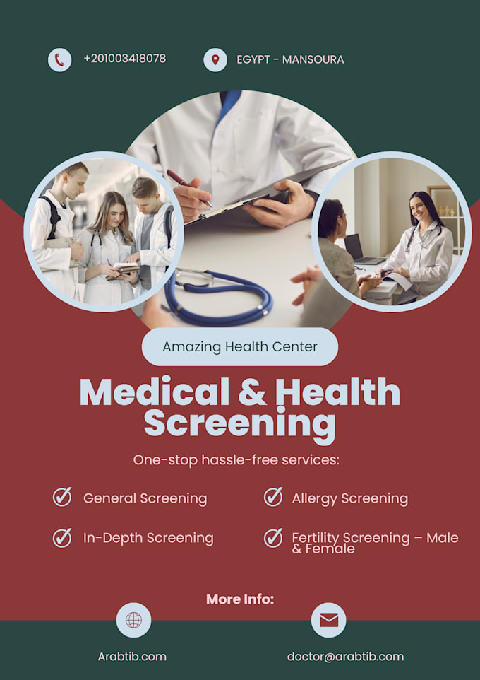 design awesome medical, dental, healthcare infographic in 12 hours