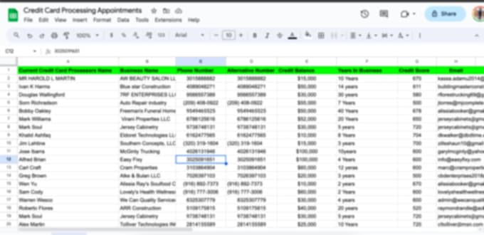provide credit card processing lead generation