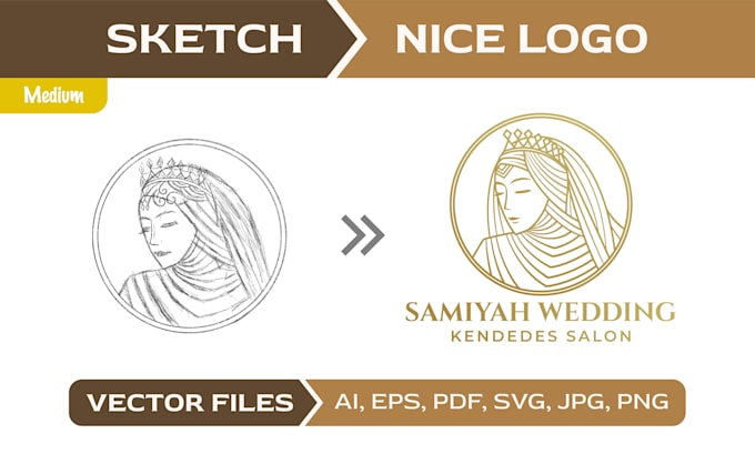 convert your sketch to professional logo in 24 hours