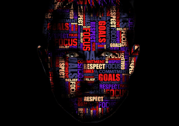 create typography portrait or word cloud art for you in 8 hours