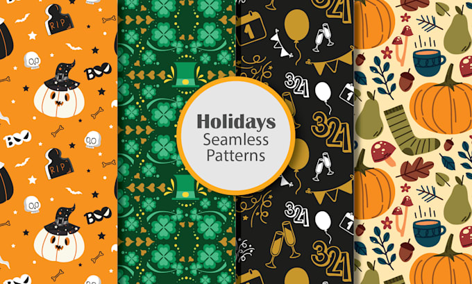 design christmas and holidays seamless pattern