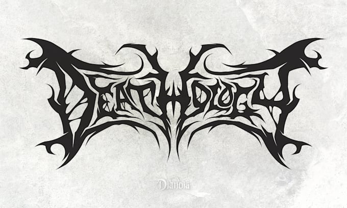 design an extreme or death metal logo