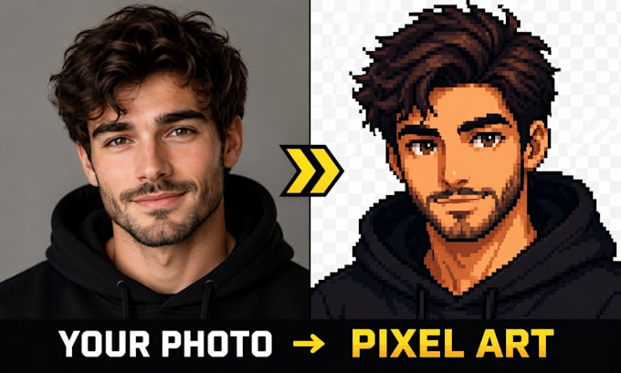make your custom pixel art character or avatar in png