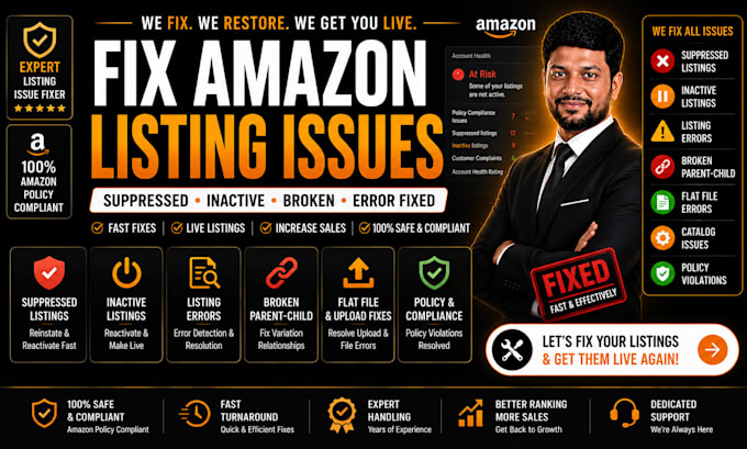 be your amazon account manager, amazon fba VA for a2z management, listings, PPC