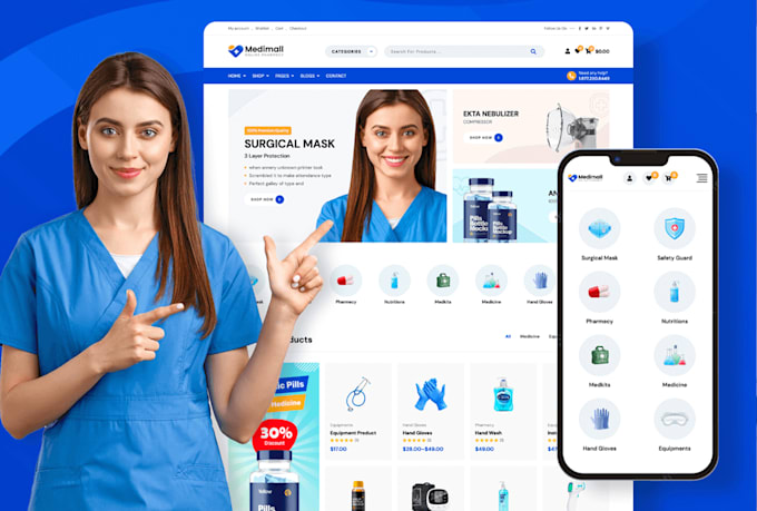 build a professional medical wordpress website with booking