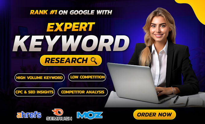 do professional SEO keyword research for your website, competitor analysis