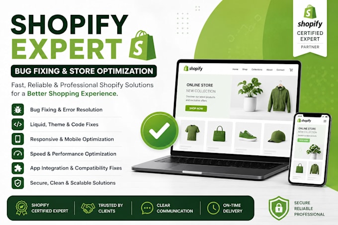 provide professional shopify bug fixing services