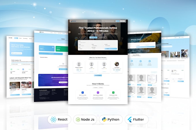 Do custom full stack website development for your business in react by ...